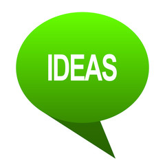 ideas green bubble icon