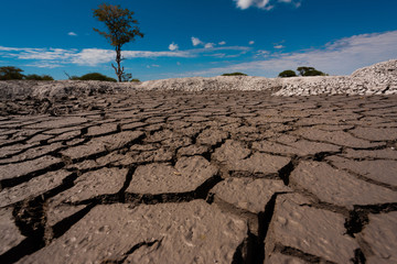 Empty waterhole - Nxai pan GR