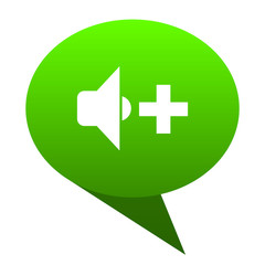 speaker volume green bubble icon