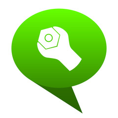 tools green bubble icon