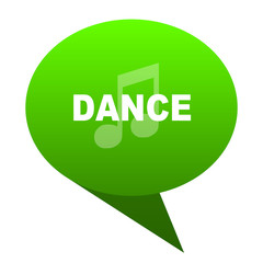 dance music green bubble icon