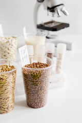 concept healthy food inspection in laboratory no one