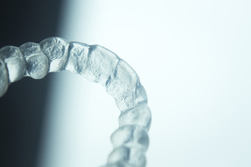 Invisible teeth brackets aligners - obrazy, fototapety, plakaty