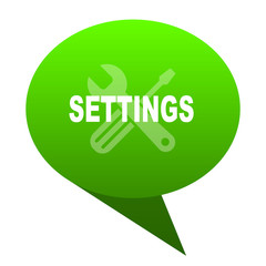 settings green bubble icon