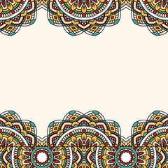 Oriental pattern with mandala..