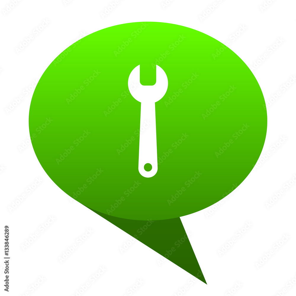 Poster tool green bubble icon