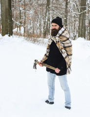 Handsome man or lumberjack