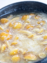 Japanese cuisine, grated Japanese radish and slimy nameko mushro