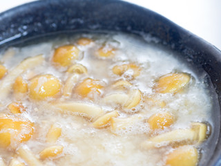 Japanese cuisine, grated Japanese radish and slimy nameko mushro