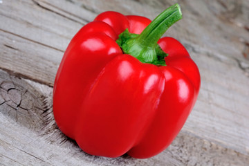 Red pepper on table