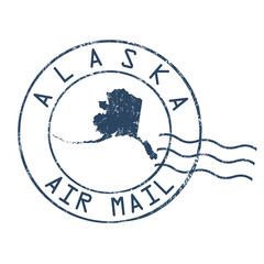 Alaska post office sign or stamp