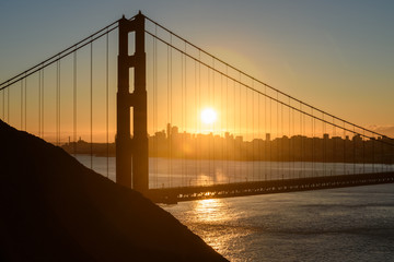 Golden Gate bridge in San Francisco, USA