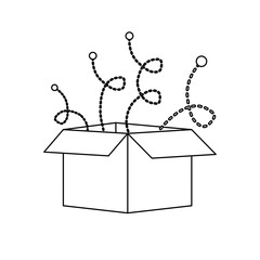 cardboard box icon image vector illustration design 