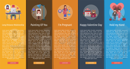 Valentine Vertical Banner Concept