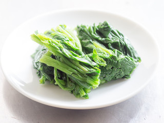 Japanese cuisine, boiled spinach