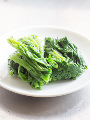 Japanese cuisine, boiled spinach