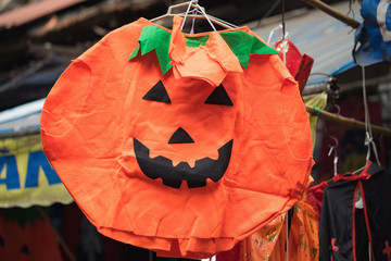 Cloth Halloween pumpkins