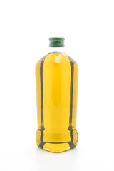Olive oil bottles isolated on white