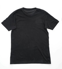 shirt. folded t-shirt on white