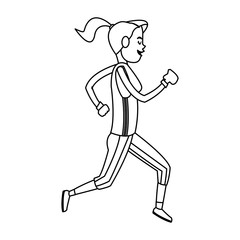 woman cartoon icon over white background. vector illustration