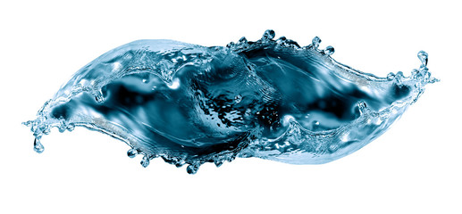 Obraz premium Water Splash On White