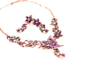 Necklace and earrings