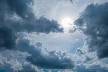 Blue sky with clouds