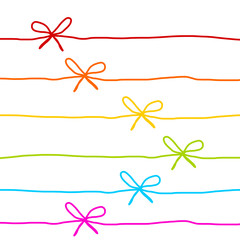 Schleifen Band Hintergrund Banner Bunt Farbig