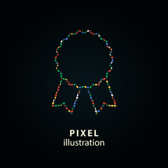 Obraz premium Award - pixel illustration.