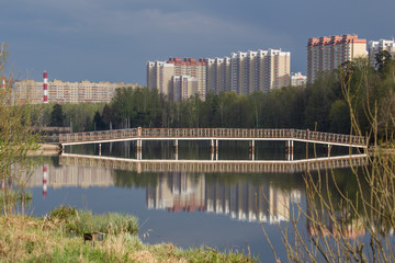 Naklejka premium Алексеевский пруд