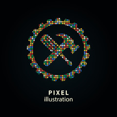 Tool - pixel illustration.