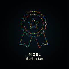 Award - pixel illustration.