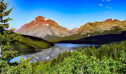 Glacier Park Mountain Reflection