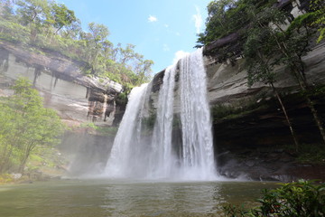 Huai Luang waterfall at Ubon Ratchathani in Thailand
