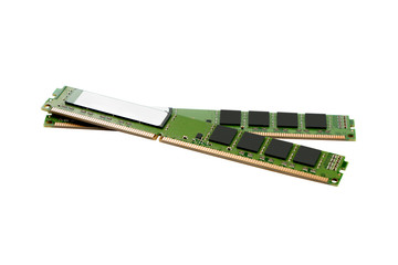 isolated memory on white background