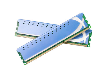 isolated memory on white background