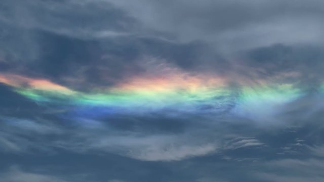 Cloud iridescence on a beautiful and windy day somewhere on earth.