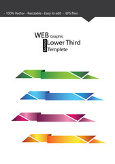 web / graphic lower third, banners template
