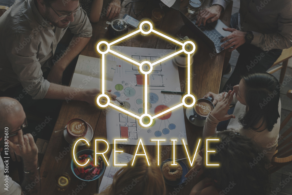 Aufkleber art notion scheme thought vision visual graphic concept