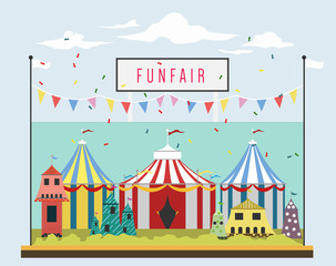 Fototapeta premium Carnival and Funfair