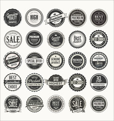 Retro badges collection