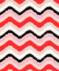 seamless ikat zigzag pattern