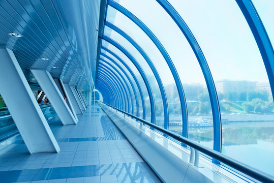 Long corridor with column