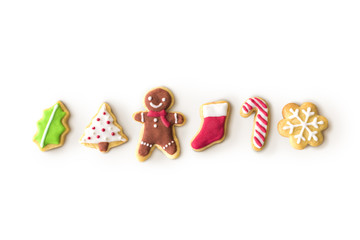 Christmas Bakery Gingerbread Cookies Concept