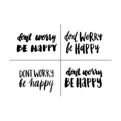 Set hand-drawn  inscription 