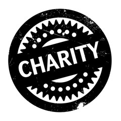 Charity rubber stamp. Grunge design with dust scratches. Effects can be easily removed for a clean, crisp look. Color is easily changed.
