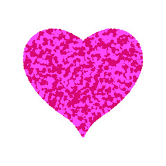Happy Valentine's Day. heart red pink circles. white background. vector illustration