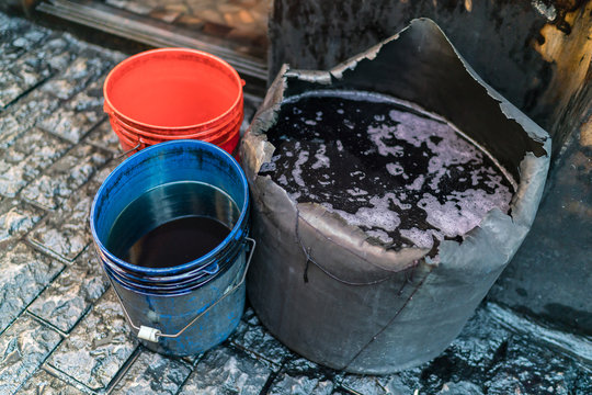 Dirty Water In Bucket
