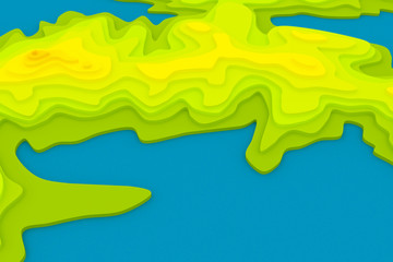 Topography map. Bright illustration