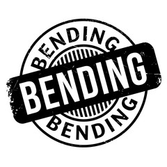Bending rubber stamp